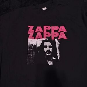 Zappa Black and Pink Graphic T-Shirt
